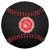 ワイルドウルフ渦巻黒ソフトボール ソフトボール (正面)