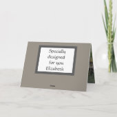 ワイルドウーズ50歳の誕生日 カード (裏面)