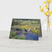 ワイルドウーズ50歳の誕生日 カード (黄色い花)