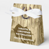 ワイルドウ素朴ェスト・カウボーイ・カントリー・ウェディング フェイバーボックス (正面サイド)