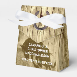 ワイルドウ素朴ェスト・カウボーイ・カントリー・ウェディング フェイバーボックス