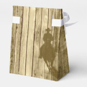 ワイルドウ素朴ェスト・カウボーイ・カントリー・ウェディング フェイバーボックス (裏面サイド)