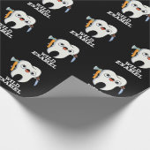 ワイルドエナメルおもしろい野生動物歯プンダークBG ラッピングペーパー (角)