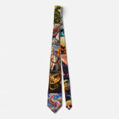"ワイルドエレガンス：アニマルプリントシルクタイ – エンスナ ネクタイ (正面)