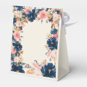 ワイルドエレガンス |ネイビー赤面&金ゴールド結婚ズ フェイバーボックス (裏面サイド)