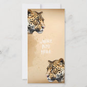 "ワイルドエレガンス：ヒョウ招待状" (裏面)