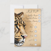 ワイルドエレガンス：自然インスパイアによる招待状 出欠カード (正面)