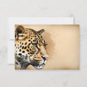 ワイルドエレガンス：自然インスパイアによる招待状 出欠カード (裏面)