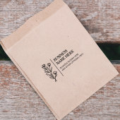 ワイルドエレガントフラワービジネスカスタム ラバースタンプ