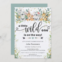 ワイルドエレガントワンブッシュサファリベビーシャワー 