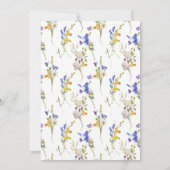 ワイルドエレガント&オンダーフル野花1歳の誕生日 招待状 (裏面)