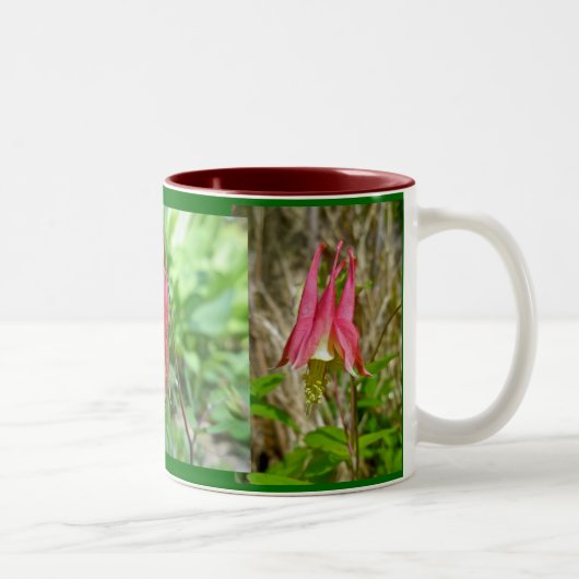 ワイルドオダマキ(植物)マグ ツートーンマグカップ (右)