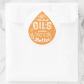 ワイルドオレンジエッセンシャル油ドロップ ラウンドシール (バッグ)