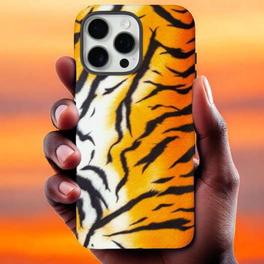 ワイルドオレンジタイガーレザー Case-Mate iPhoneケース