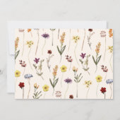 ワイルドオンダーフルワイルドフラワーレインボー誕生日写真 サンキューカード (裏面)