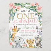 ワイルドオンダーフル招待状サファリ招待状 招待状 (正面/裏面)