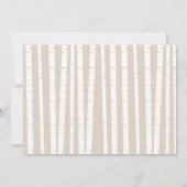 ワイルドオンデァフル ウッドランド アニマル 1歳の誕生日写真 招待状 (裏面)