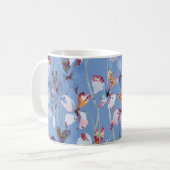 ワイルドオーキッドエレガンス：水彩ラグジュアリー コーヒーマグカップ (正面左)