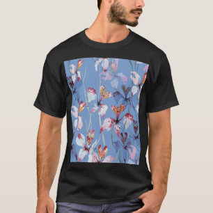 ワイルドオーキッドエレガンス：水彩ラグジュアリー Tシャツ