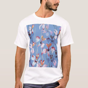 ワイルドオーキッドエレガンス：水彩ラグジュアリー Tシャツ