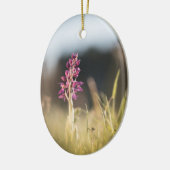 ワイルドオーキッド自然写真 セラミックオーナメント (左)
