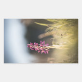 ワイルドオーキッド自然写真 長方形シール (正面)