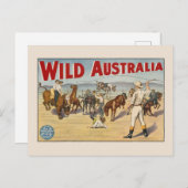 ワイルドオーストラリアヴィンテージポスター1910 ポストカード (正面/裏面)