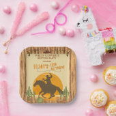 ワイルドカウボーイ西部の誕生日 ペーパープレート (パーティー)