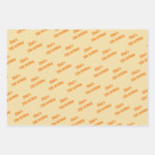 ワイルドカウボーイ西部の誕生日 ラッピングペーパーシート (正面3)