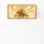 ワイルドカウボーイ西部の誕生日 横断幕 (インサイチュ)