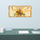 ワイルドカウボーイ西部の誕生日 横断幕 (トレードショー)