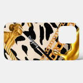 ワイルドカスタムシックガーリーラグジュアリーiPhone / iPadケース Case-Mate iPhoneケース (裏面 (横))