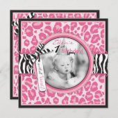 ワイルドカップケーキCP招待状スクエア2 招待状 (正面/裏面)