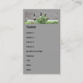 ワイルドカナダゲーゼ動物の名刺 名刺 (正面)