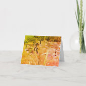 ワイルドカナダゲーゼ自然空白のノートカード サンキューカード (正面)