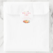 ワイルドカボチャ秋誕生日パーティーありがとうございますよろしくお願い ラウンドシール (バッグ)