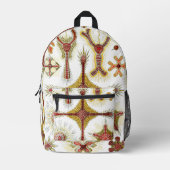 ワイルドカモミールbyエルンスト・ヘイケル,ヴィンテージ自然 プリントバックパック (正面)