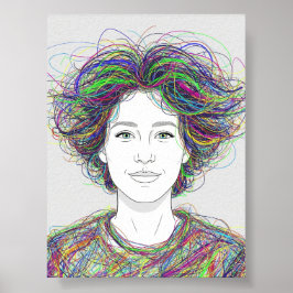 ワイルドカラフルアート ポスター