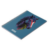 ワイルドカラフルスタリオンアーバングラフィティアートジャーナル ノートブック (左側)