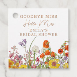 ワイルドカラフルフラワーカントリーフローラお別れ恋しく思さん フェイバータグ