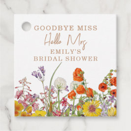 ワイルドカラフルフラワーカントリーフローラお別れ恋しく思さん フェイバータグ