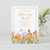 ワイルドカラフルフラワーカントリー母の日ブランチ 招待状 (スタンド正面)