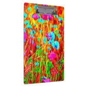 ワイルドカラフルメドウイン開花アポップ・アートのートスタイル クリップボード (右)