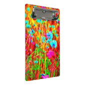 ワイルドカラフルメドウイン開花アポップ・アートのートスタイル ミニクリップボード (アングル)