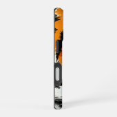 ワイルドカラフル・タイガーのアイフォン・ケース iPhone 16ケース (右側面)