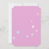 ワイルドカラーズガールローラースケートで滑る誕生日パーティー 招待状 (裏面)