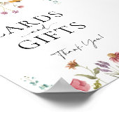 ワイルドカードと結婚ギフトのサイン ポスター (角)