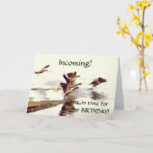 『ワイルドガチョウ・チェイス』 -ランニングゲーゼ カード (黄色い花)