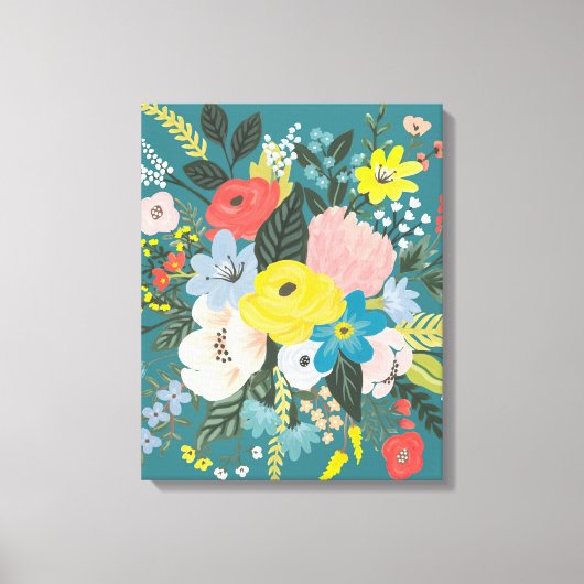 ワイルドガーデンの花 キャンバスプリント (正面)