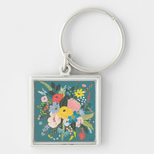 ワイルドガーデンの花 キーホルダー (正面)